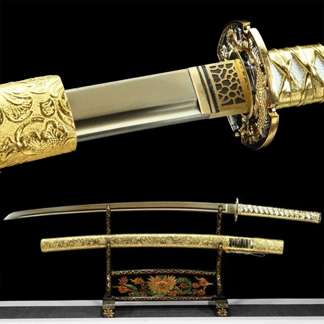 Goldenes Drachen-Katana