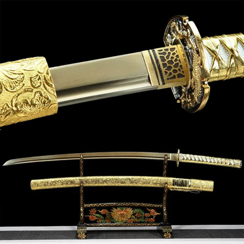 Goldenes Drachen-Katana
