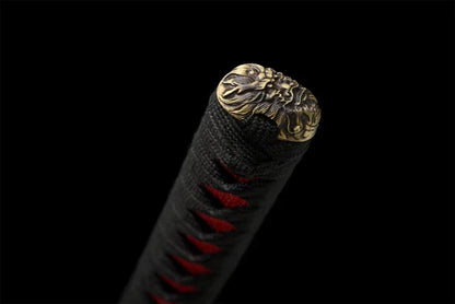 Kashira-Hannya-Oni-Acier-T10-Hamon-Veritable
