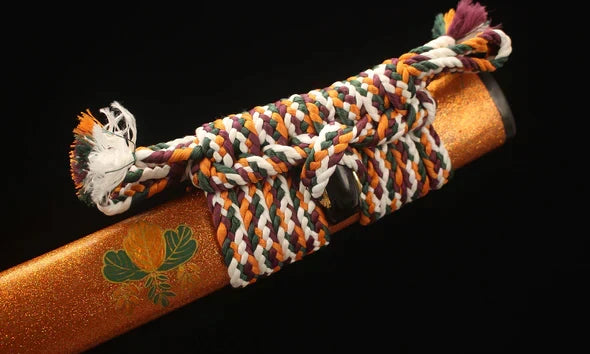 Kashira-Schwert-Feuille-D-Automne-Hamon-Veritable