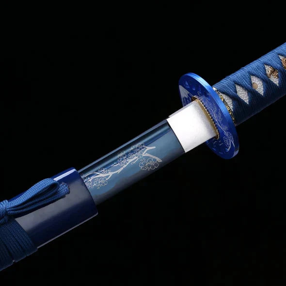 Katana-Schwert-Fleur-Eau-Acier-Carbone-1060