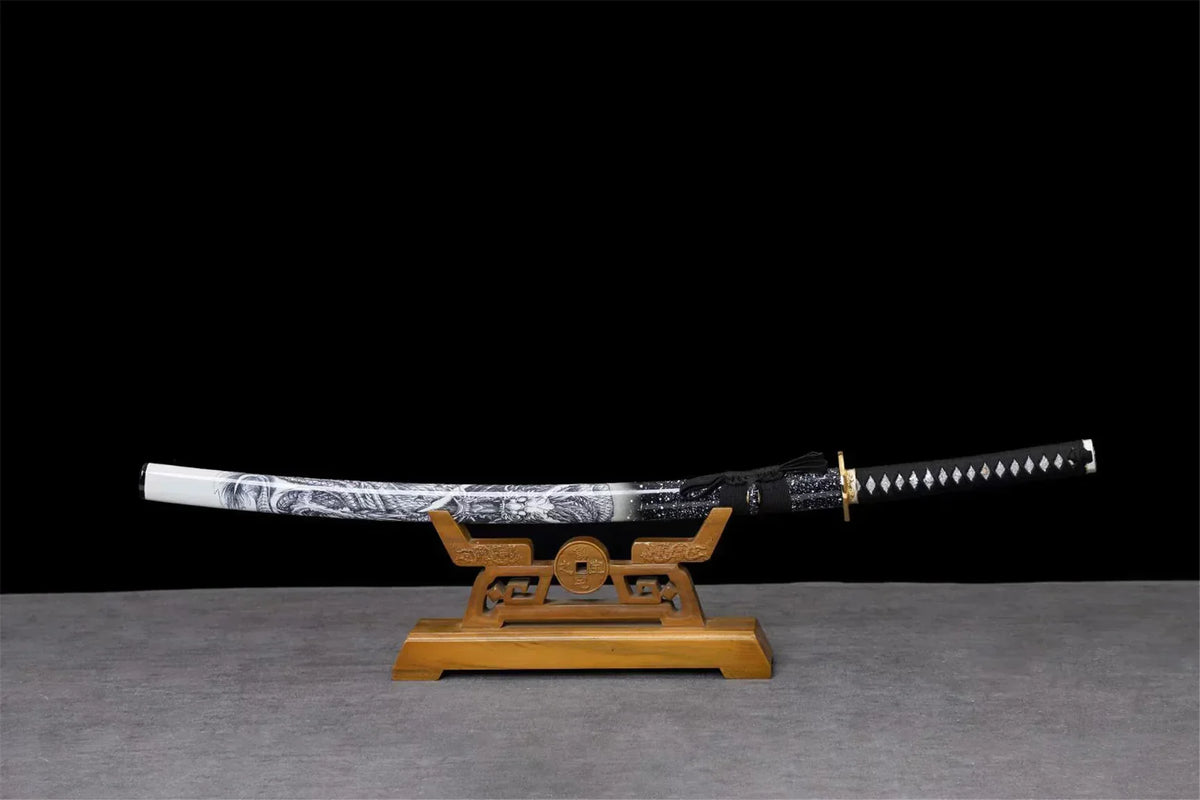 Katana mit violetter Klinge