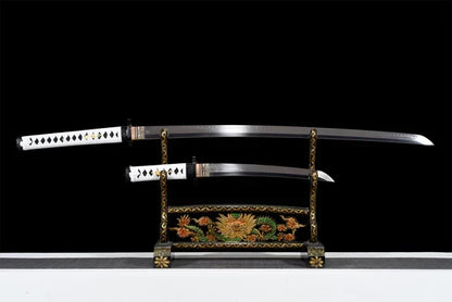 Pack-Schwert-Tanto-Ghost-of-Tsushima-Acier-T10-Hamon-Veritable