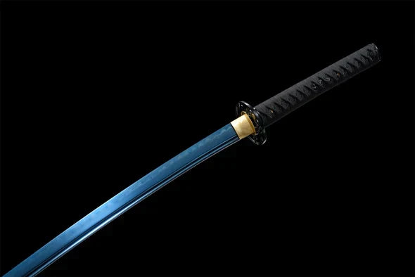 Schwert-Tueur-Bleu-ACIER-T10-HAMON-VERITABLE