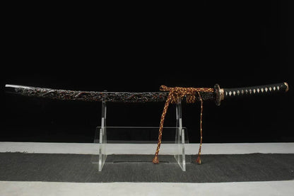 Saya-Katana-Roi-de-la-Guerre-Acier-Damas