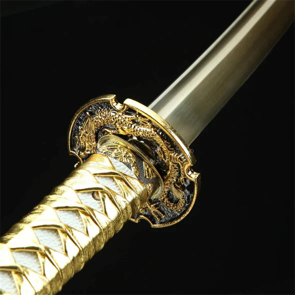 Tsuba-Dragon-Dore