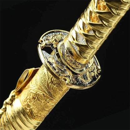 Tsuka-Katana-Dragon-Or